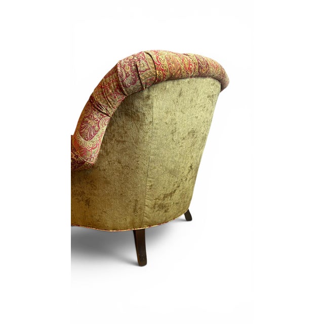 Pair of George Smith Style Tufted Club Chairs For Sale In Philadelphia - Image 6 of 8