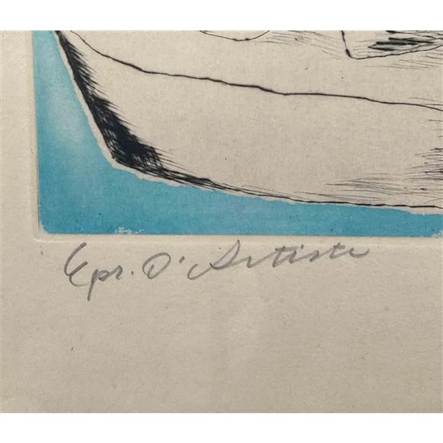 Modern Ossip Zadkine, Femme à la Guitare, Etching, 1962 For Sale - Image 3 of 4