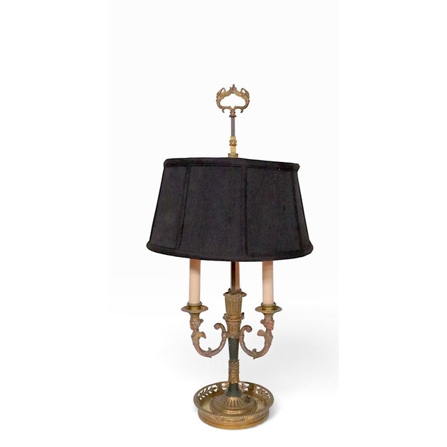 Vintage French Bouillotte Table Lamp For Sale - Image 10 of 18