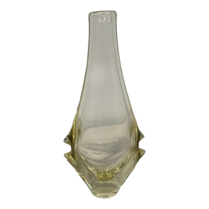 Mid-Century Modern Yellow/Gold Murano Styled Glass Vase