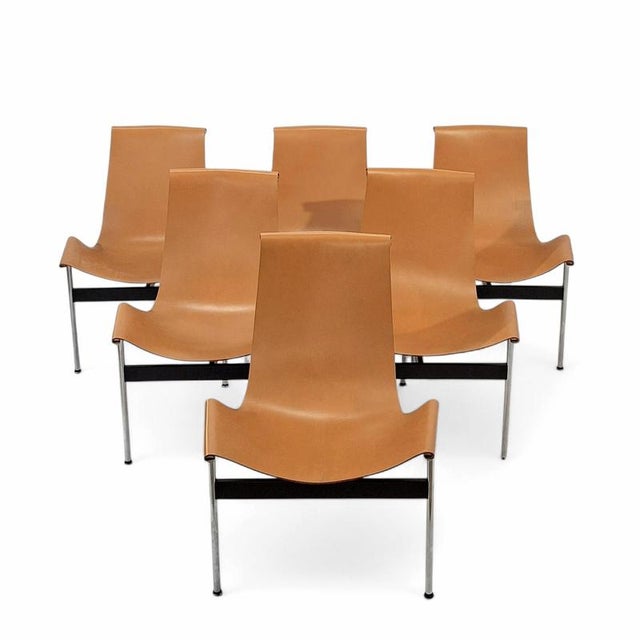 Fantastic set of 6 so called t chairs, designed by william katavolos, ross littell, and douglas kelley in 1952 and...