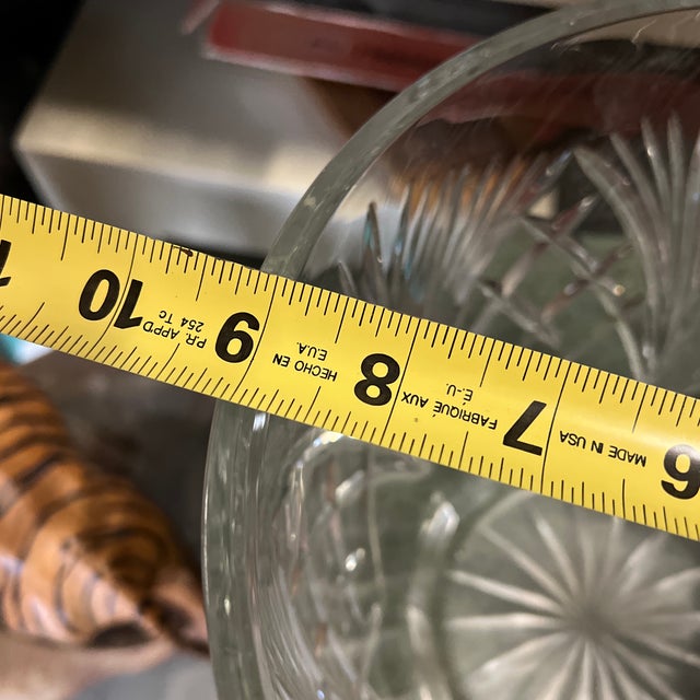 Large 1970s Glass Serving Punch Bowl For Sale In Atlanta - Image 6 of 7