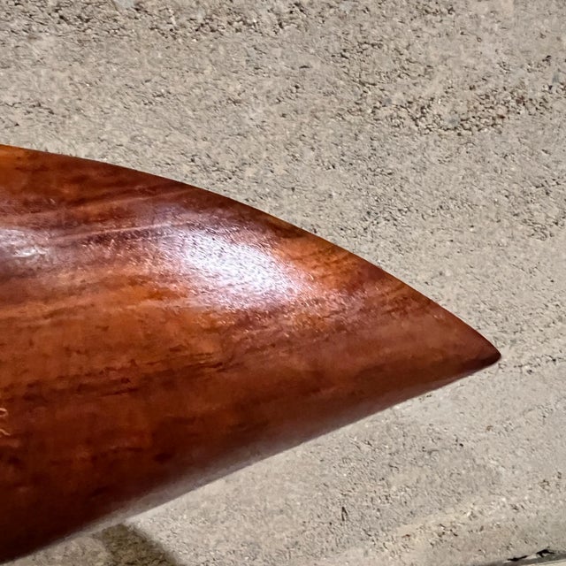 1970s Haitian Tropical Mahogany Sculptural Tray For Sale - Image 11 of 12