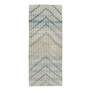 Galerie Shabab Collection Mid-20th Century Handmade Turkish Anatolian Modernist Small Runner For Sale