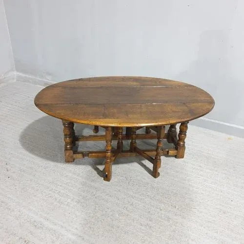 Oval Oak Coffee Table For Sale - Image 10 of 10