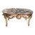 1960s Marble Top Coffee Table Cocktail Table Side Table in Gold Leaf For Sale