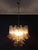 Vintage Italian Murano Chandelier with 36 Lattimo Amber Glass Petals, 1990s For Sale - Image 4 of 17