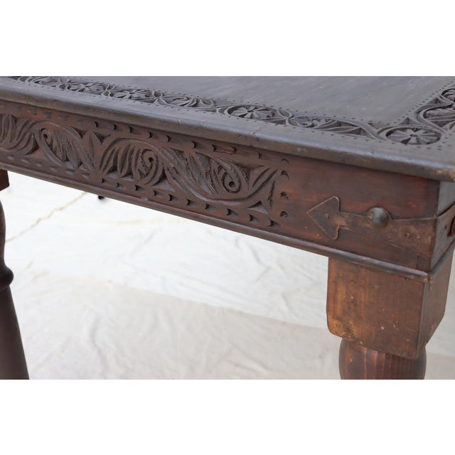 Vintage Wooden Dining Table, 1970s For Sale - Image 17 of 18