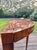 Neoclassical Flame Mahogany Demi-Lune Accent Table For Sale - Image 3 of 18