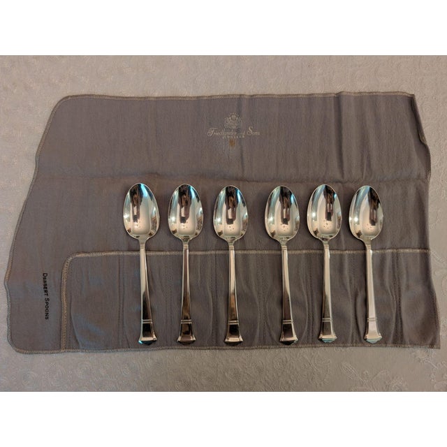 Tiffany "Windham" Sterling Silver Dessert Spoons, 6 Pieces For Sale - Image 11 of 11