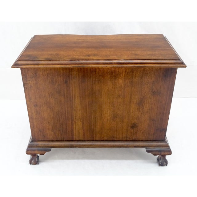 Brown Light Mahogany Ball & Claw Feet Brass Hardware 4 Drawers Bachelor Chest Dresser For Sale - Image 8 of 16