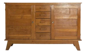 Mobilier d'Urgence Type v.150" Cabinet by René Gabriel, France, 1950s
