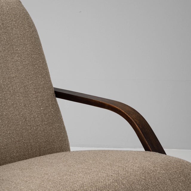 1960s Czech Upholstered Armchairs - A Pair For Sale - Image 10 of 18