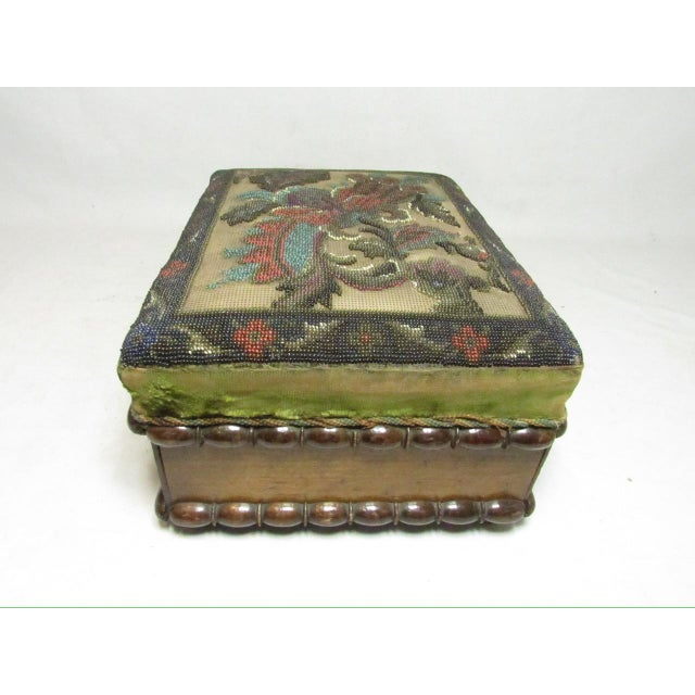 English Victorian Beadwork Box For Sale In San Francisco - Image 6 of 17