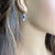 2020s 14k Gold Lever Back Earrings With 4.15 Carat Cabochon Sapphire and Diamond, A Pair For Sale - Image 5 of 9