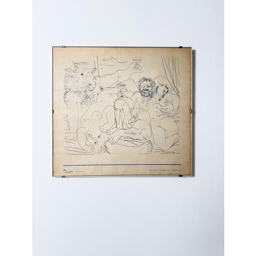 1980s Vintage Picasso at Villa Medici Exhibition Poster, 1983 For Sale - Image 5 of 16