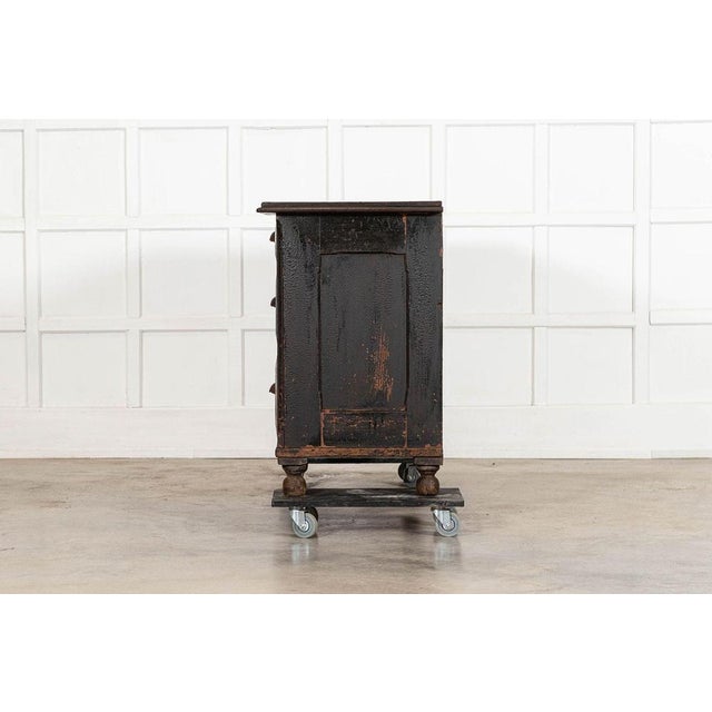 Wood 19th Century English Painted Pine Dresser Base For Sale - Image 7 of 18
