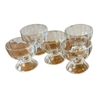 Libbey Glass Pedestal Bowls - Set of 5 For Sale