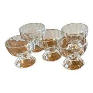 Libbey Glass Pedestal Bowls - Set of 5