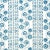 Schumacher Zinnia Handmade Print Fabric in Blue For Sale