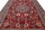 Textile 1950s Rosette Designed Handknotted Isfahan Wool Rug in Red For Sale - Image 7 of 8