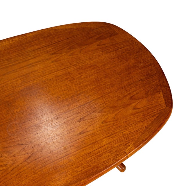 Vintage Solid Teak Danish Modern Coffee Table Nordic Furniture of Ontario MCM For Sale - Image 12 of 14
