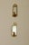 Mid-Century Swedish Brass Sconces with Mirror, Set of 2 For Sale - Image 5 of 6