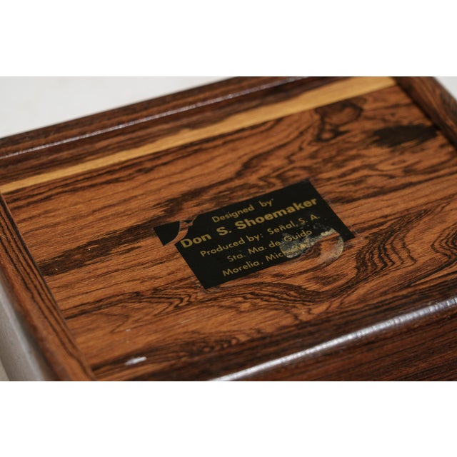 Brown Vintage Mexican Box by Don S Shoemaker, 1960 For Sale - Image 8 of 9