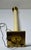 1970s Stiffel Cream Faux Embossed Snakeskin Brass Floor Lamp For Sale - Image 15 of 16