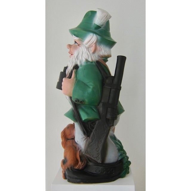 Giant Vintage Gnome Hunter Figurine with Dog by Gustav Liebermann, 1960s For Sale - Image 4 of 11