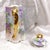 1940s Purple Floral Chocolate Pot With Ornate Gold Handle For Sale - Image 9 of 12