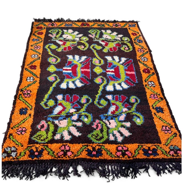 Textile Vintage Artisan-Crafted Balkan Herzegovina Rug, 1960s For Sale - Image 7 of 9