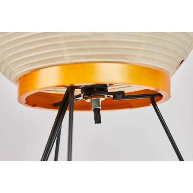 White Akari Model 3a Light Sculpture by Isamu Noguchi For Sale - Image 8 of 12