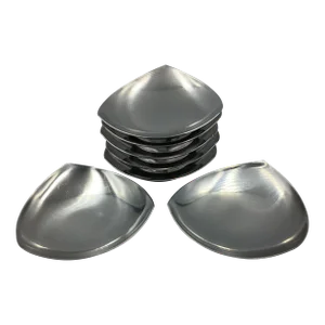 Mid Century Danish Stainless Triangle Footed Butter Pats Bowls - Set of 8