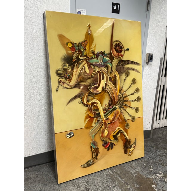 Traditional Peter Daskaloff “Capriccio 35-1” Mixed Media Assemblage Artwork For Sale - Image 3 of 12