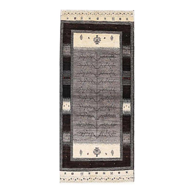Pasargad DC Fine Hand Knotted Persian Gabbeh Runner For Sale