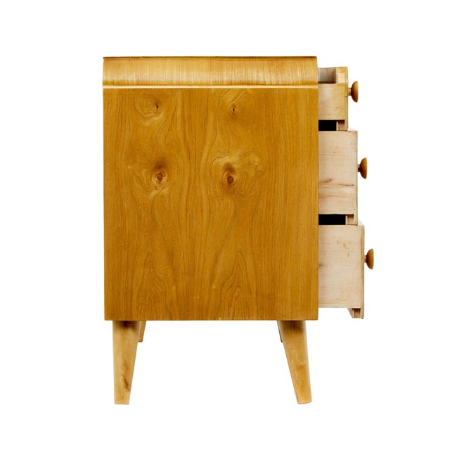 Mid-Century Swedish Elm Chest of Drawers, 1940s For Sale - Image 4 of 10