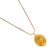 Golden Warrior Goddess Medallion Necklace For Sale - Image 10 of 12