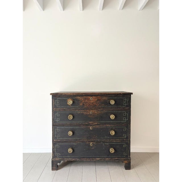 Regency Chest of Drawers with Geometric Stencilling For Sale - Image 14 of 14