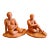 1970s Signed Sienna Terracotta Maternity Sculpture Pair • Chronological Pregnancy Set For Sale