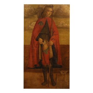 Francesco di Girolamo da Santacroce, Saint Rocco, 1570, Oil on Canvas For Sale