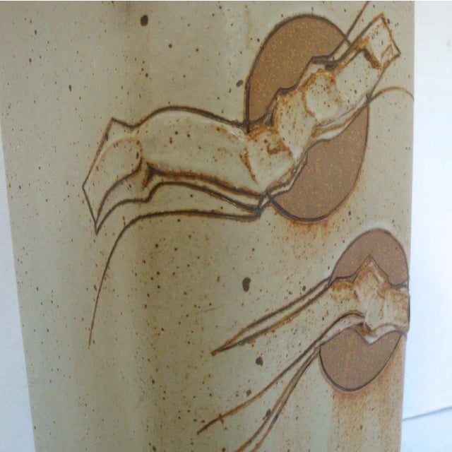 Lee Rosen Chuck DeWolfe Mid-Century Clay Studio Pottery Lamp For Sale - Image 4 of 9