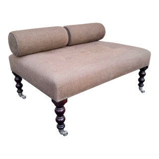 George Smith Ottoman Bench With Bolster Pillows For Sale