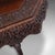 Brown Antique Carved Tea Table, Burmese, Teak, Octagonal, Lamp, Side, Victorian, 1860 For Sale - Image 8 of 12