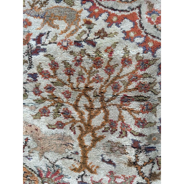 Vintage Silk Turkish Kayseri Rug, 1960s For Sale - Image 11 of 18