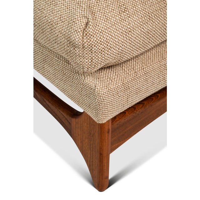 Restored Mid-Century Modern Ottoman / Footstool in Oak in the Manner of Adrian Pearsall, Usa, C. 1960s For Sale - Image 13 of 15