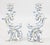 Gothic Dutch Delft Faience Dragon Candlesticks, Circa 1930 - A Pair For Sale - Image 3 of 12