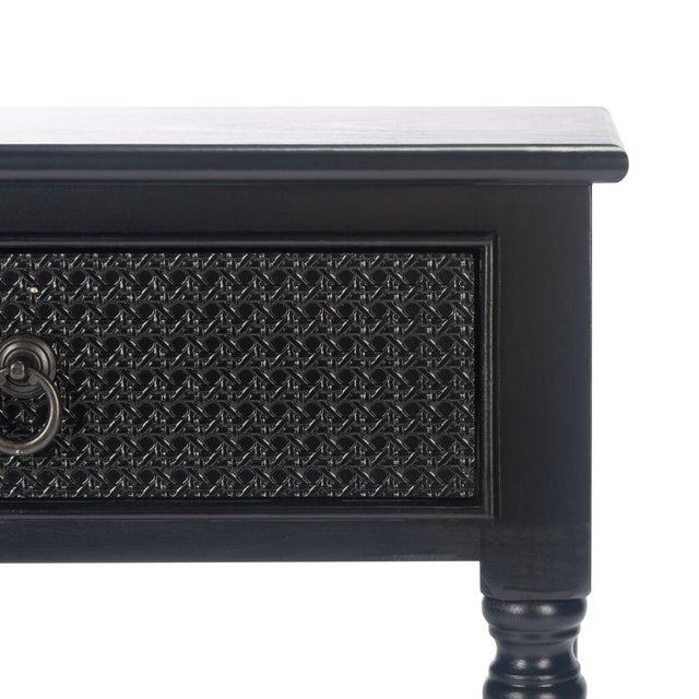 Early 21st Century Haines 1 Drawer Accent Table in Black For Sale - Image 5 of 11
