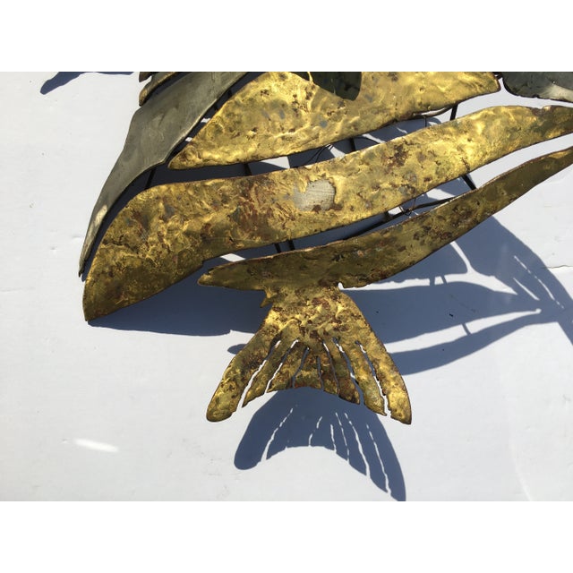 Metal 1980s Fish Sculpture Signed H. Gorda For Sale - Image 7 of 7