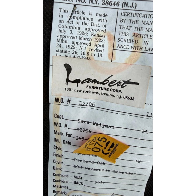 Wood 1970s Pair of Cream Color Carved Wood Swan Chairs by Lambert For Sale - Image 7 of 7